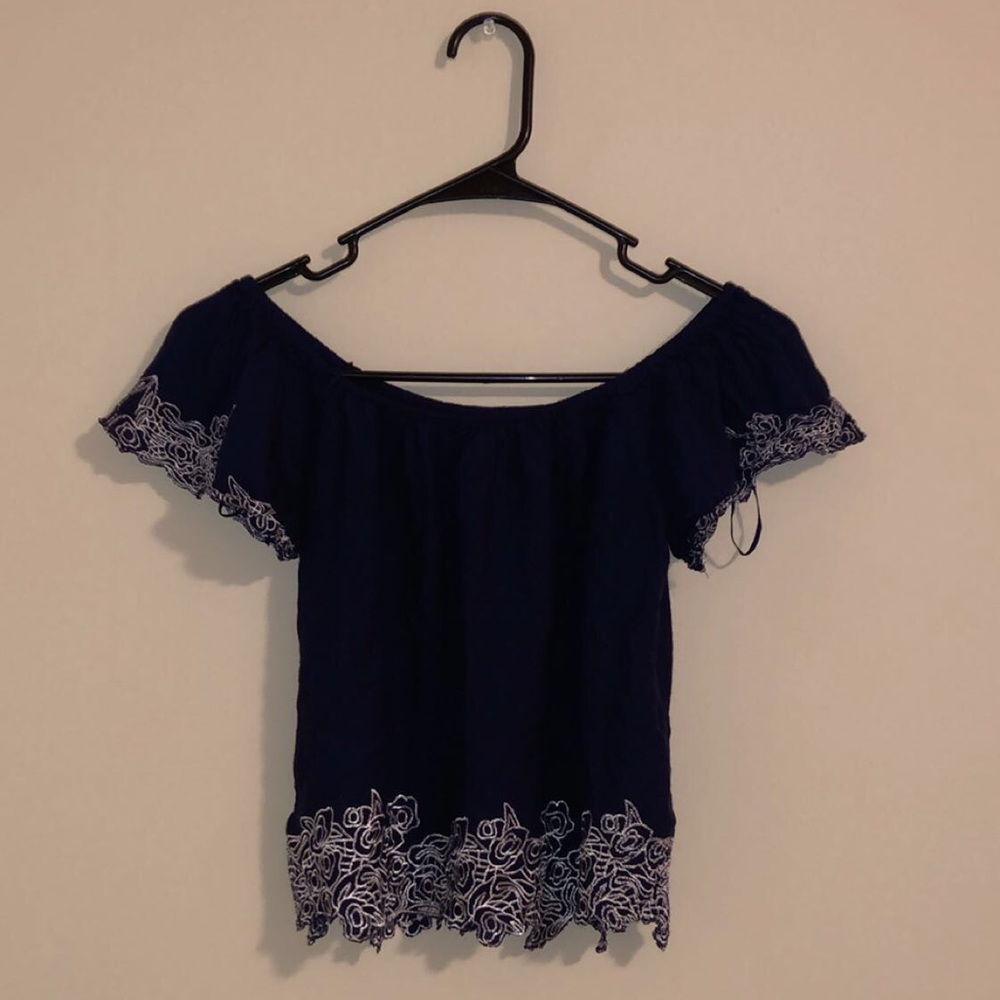 Off the shoulder crop top